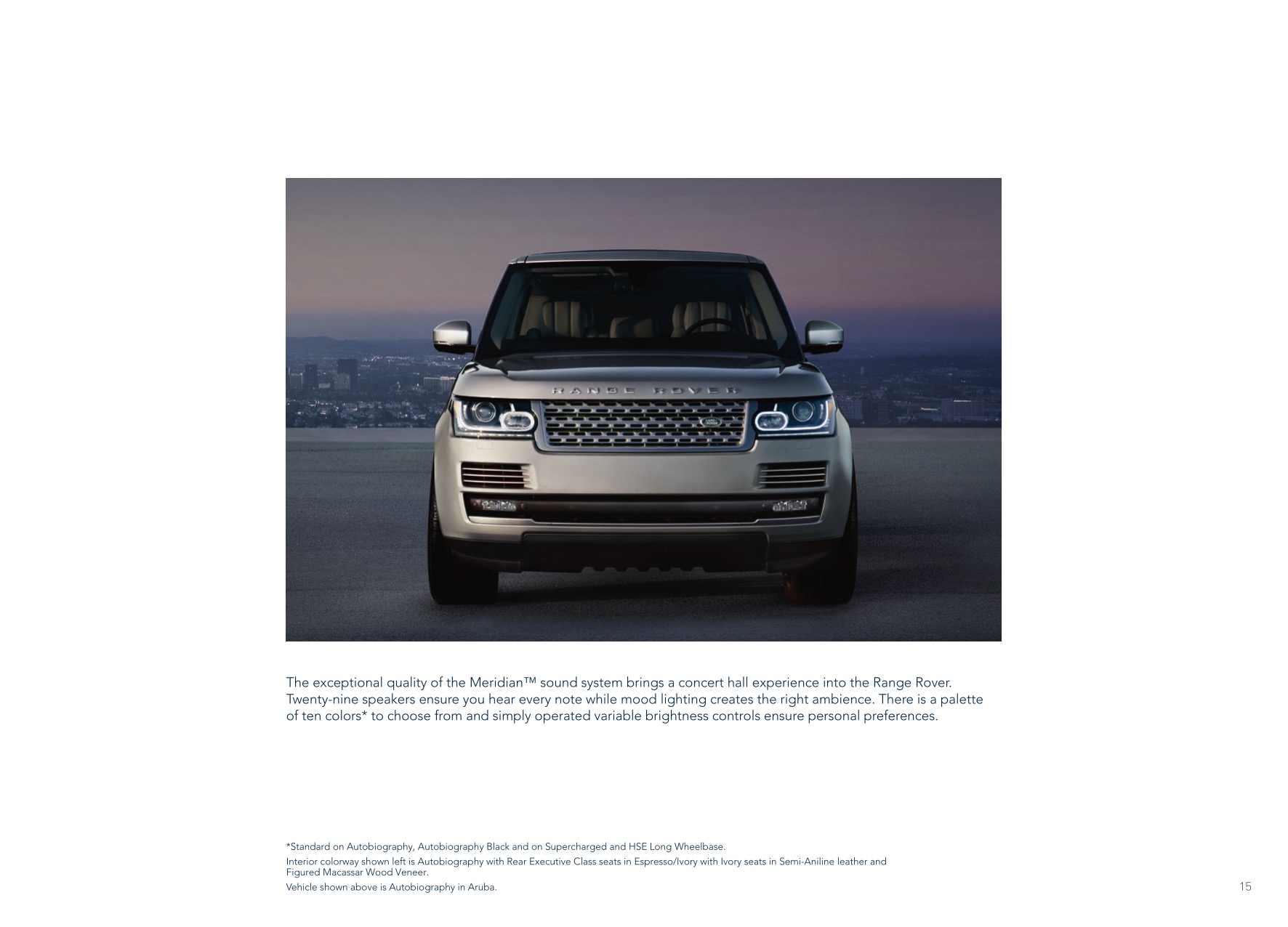 2015 Range Rover Brochure Page 18